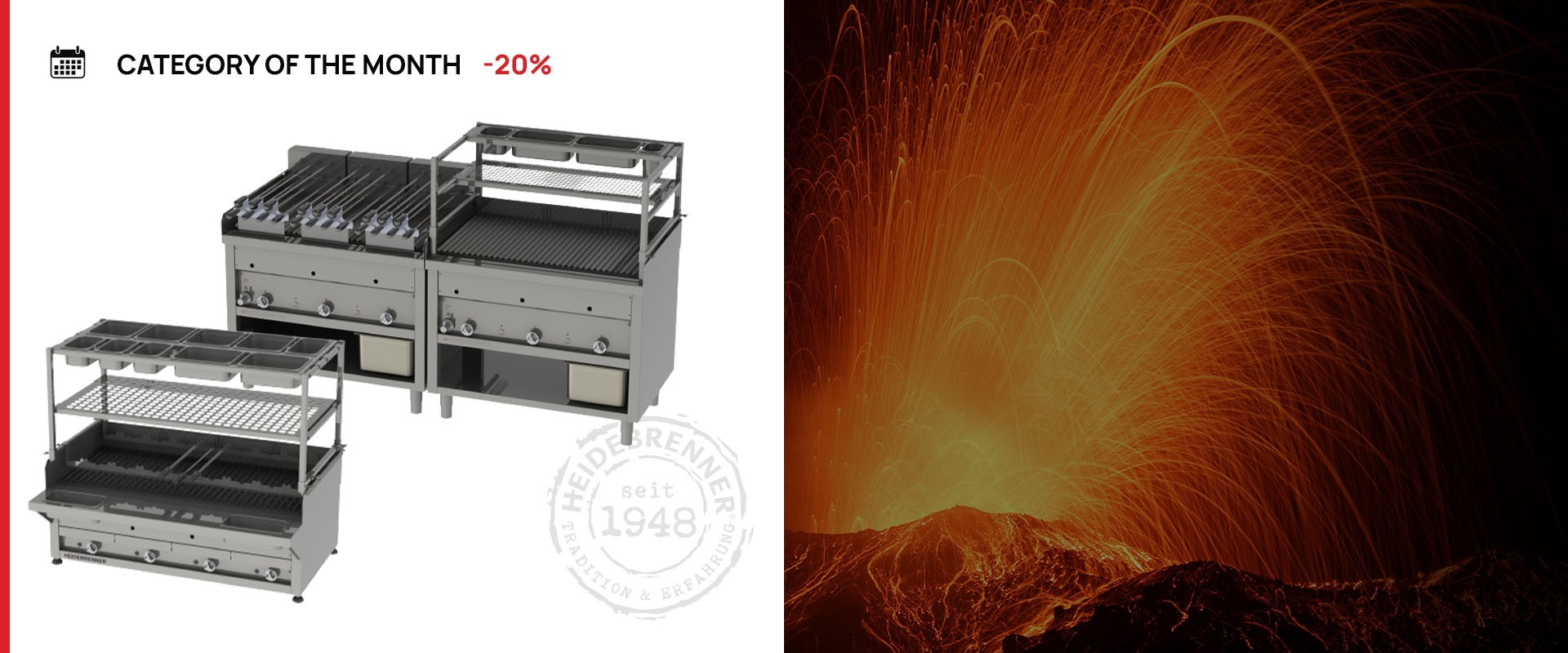 Category of the month – gas lava stone grills on special offer until 03/31/2023!