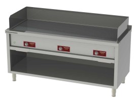 Elektro Teppanyaki-Bratplatte HONSHU-22,5 kW, 3 Zonen, 1760X750X850