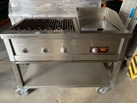 Combination device electric lava grill with griddle - 15 kW / 650 mm