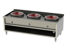 Induction wok station 3x400