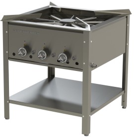 Gas stool cooker HAMBURG with 3 heating zones