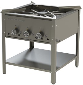 Gas stool cooker HAMBURG - 650 mm / 17,4 kW (stainless steel)