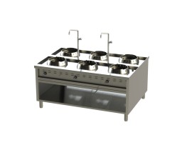 Gas-Wok-Range HENAN-1300- 72 kW