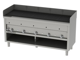 Gas Lavasteingrill LIPARI-650 mm, 46,5 kW (indoor)