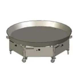 Pan with base-gas