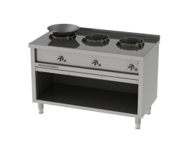 Gas wok hob “SAN”, freestanding range -650 mm