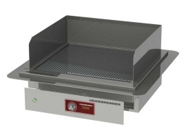 Einbau Elektro Teppanyaki-Bratplatte OKINAVA, geriffelte Platte