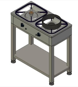 Kondi Gas Herd - stärkstes Standgerät mit 11,6 kW