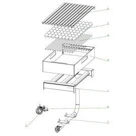 4. Stab für Lava-Korb, 750mm Grills