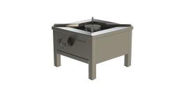 Gas stool cooker ROSTOCK - 400 mm / 9,3 kW (Stainless steel pot support)