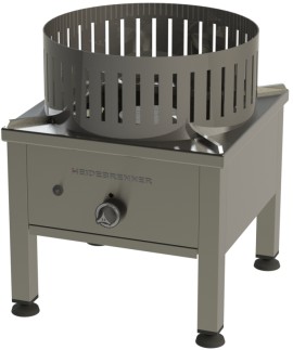 Wok Gas stool cooker ROSTOCK - 550 mm / 12,8 kW (Stainless steel pot support)