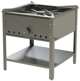 Gas stool cooker HAMBURG - 650 mm / 16,2 kW (stainless steel)