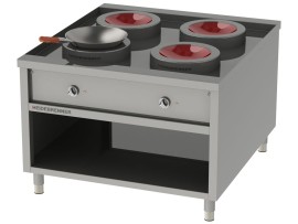 Induction Wok-Island JIANGSU - 1300 mm, 20 kW, recessed worktop