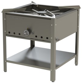 Gas stool cooker HAMBURG - 650 x 650 x 720 mm / 16,2 kW