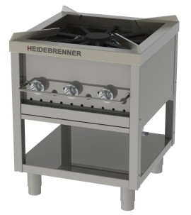 Gas-Hockerkocher  HAMBURG Premium / 5,5 kW / 580 mm