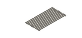 Edelstahl V-Rost für Gas Lava Grills Line 650