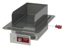 Einbau Elektro Teppanyaki-Bratplatte IKI geriffelte Platte