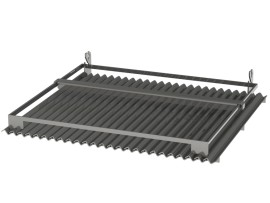Stainless Steel Adana Z-Grate with mount and frame
