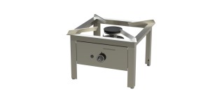 Gas stool cooker KIEL - 580 mm / 12,8 kW (stainless steel)