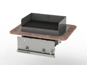 Gas Lavastonegrill KOS - 680 mm, 25,6 kW (indoor)