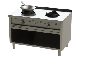 Gas wok range HUNAN-750 standing device- 16 kW