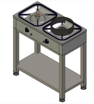 Kondi Gas Herd - stärkstes Standgerät mit 11,6 kW