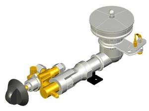 Kochstellenbrenner mit Piezozündung + Zündbrenner AGB 120pi - 12,8 kW