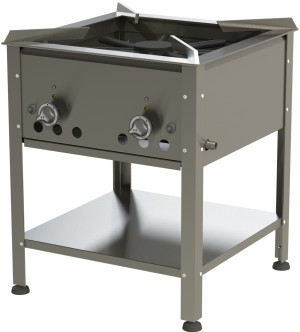 Gas stool cooker HAMBURG - 580 mm / 13 kW (stainless steel)