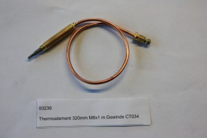 13. thermocouple 320 mm M8x1 w. thread CT034