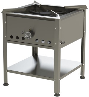 Gas stool cooker HAMBURG - 580 mm / 11 kW (stainless steel)