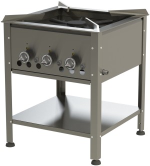 Gas stool cooker HAMBURG - 580 mm / 16,5 kW (stainless steel)