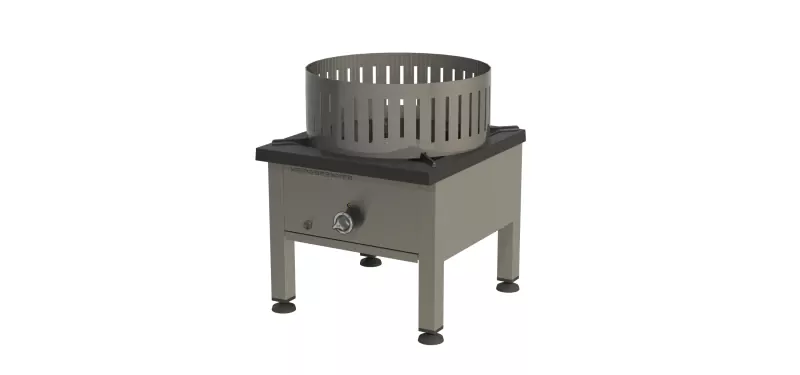 Propane gas stove 5.0 kW, gas stove, wok burner, gas wok, stool stool  stainless